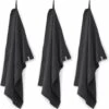 Walra Keukendoek Blocks - 50x70 - 100% Katoen - Off Black - 3 Stuks