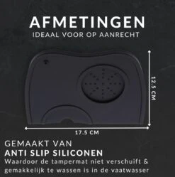 Keufens Tampermat - Tamper - Tampingmat - Koffie Accesoires - Tamping Station - Tamperstation - Tampermat Sage - Tamping - Tampermat Zwart - Tampermat Met Hoek -Merkloos Winkel 1191x1200 22