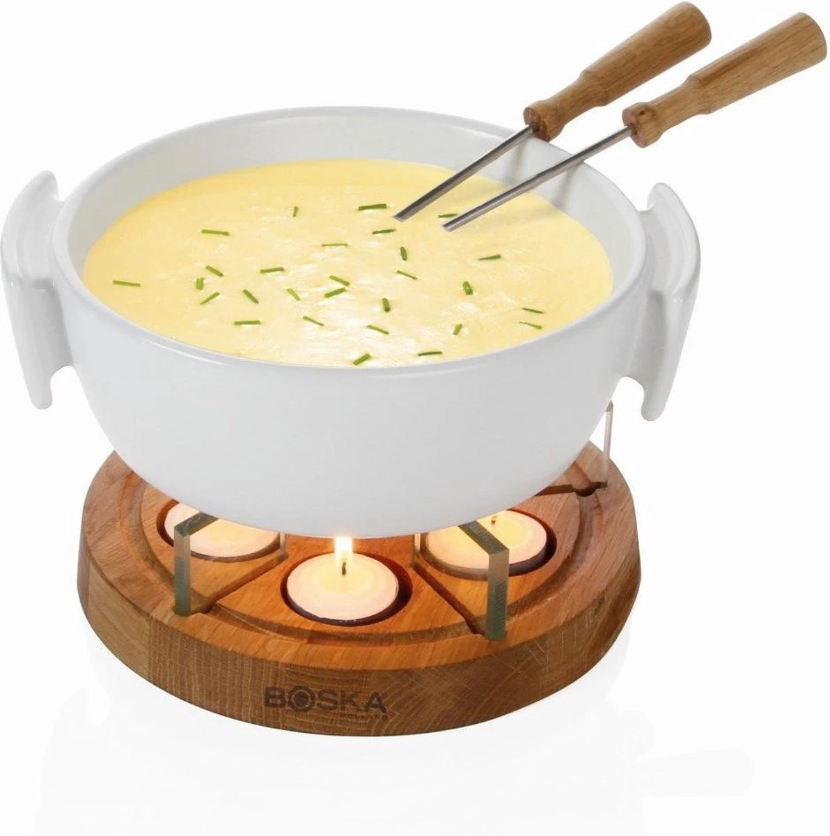 Boska Candlelight Fondue Twinkle - Voor 1.200 Gram Kaasfondue - 1,6 Liter 1 Boska Candlelight Fondue Twinkle - Voor 1.200 Gram Kaasfondue - 1,6 Liter
