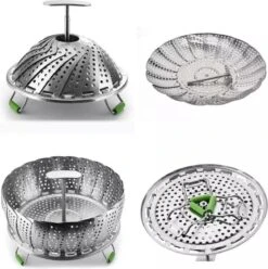 RVS Stoomrek- Stoommand Pan- Groentenstomer - Verstelbaar - Stoominzet - Stoombloem- Steamer Basket- Voor Groenten/vegetables 16 RVS Stoomrek- Stoommand Pan- Groentenstomer - Verstelbaar - Stoominzet - Stoombloem- Steamer Basket- Voor Groenten/vegetables -Merkloos Winkel 1193x1200 31