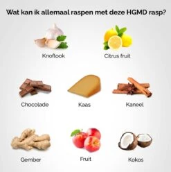 HGMD® Handrasp Lang - Rasp - Citroenrasp - Kaasrasp - Gemberrasp - Knoflookrasp - Smalle Lange Rasp - RVS Rasp - Inclusief Borstel -Merkloos Winkel 1194x1200 11