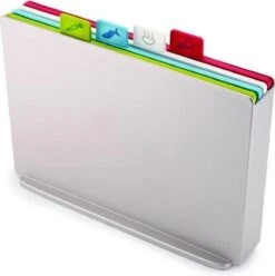 Joseph Joseph Index Large Snijplankenset - Incl. Houder - 34 X 24 Cm - 4 Stuks - Zilverkleurig -Merkloos Winkel 1194x1200 17