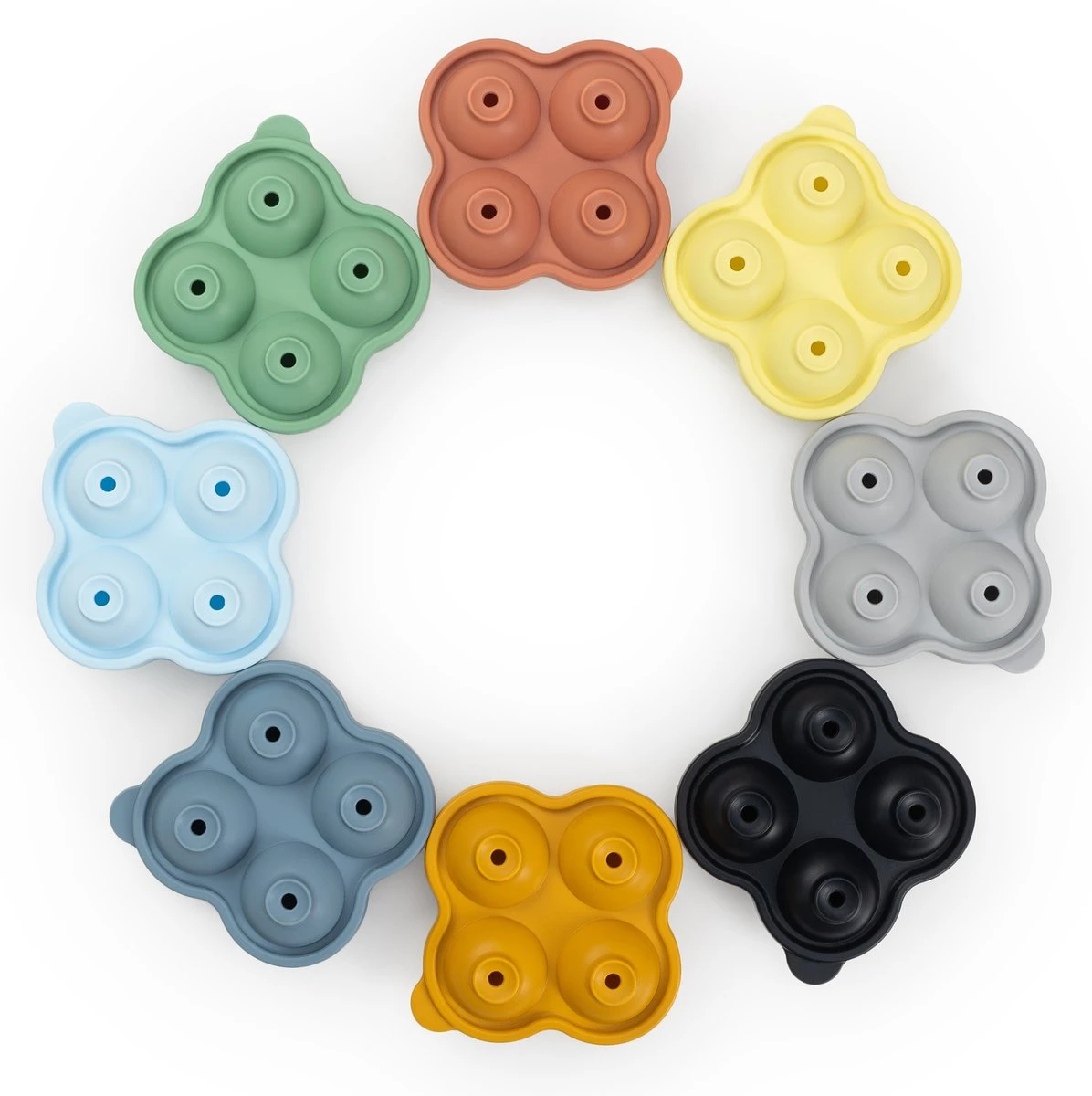 Blumtal Bollen IJsblokjesvorm - 2 X 4 IJsblokjes - Hoogwaardig Siliconen - 8 Stuks - 5 Cm - Grijs - Blauw / Lichtblauw 3 Blumtal Bollen IJsblokjesvorm - 2 X 4 IJsblokjes - Hoogwaardig Siliconen - 8 Stuks - 5 Cm - Grijs - Blauw / Lichtblauw - Afbeelding 3