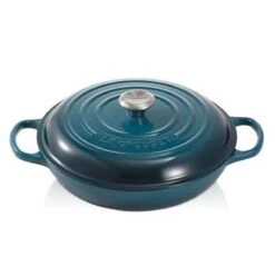 Le Creuset Braadpan Campagnard Signature Deep Teal - ø 30 Cm / 3.5 Liter -Merkloos Winkel 1197x1200 11