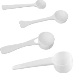 Cupplement | Maatlepels | 4-Delig | Gratis Verzending | Witte Maatschepjes Set