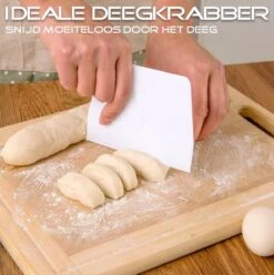 Homewell Deegsteker Set - 3 Delig - Kunststof Deegschrapers - Wit -Merkloos Winkel 1197x1200 53