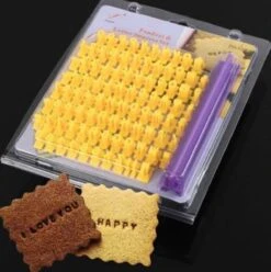 EPIN 3D Koekjes Stempel Set - Alfabet