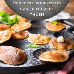 IRONO Poffertjespan Set - Incl. Doseerfles, Kwast En Vork - Poffertjespan Inductie En Electrisch - Poffertjesmaker 19 Poffertjes - Poffertjes Maken - Spuitfles - Cadeau Voor Mannen En Vrouwen -Merkloos Winkel 1198x1200 16