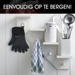 Sense Of Taste Ovenwanten - 2 Stuks - Ovenhandschoenen - Hittebestendig - 230°C - Siliconen - Zwart - Koken - Extra Lang -Merkloos Winkel 1198x1200