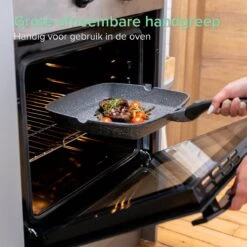 Coninx Grillpan 28CM - Steakpan - Afneembare Handgreep - PFAS-vrij - Grijs 15 Coninx Grillpan 28CM - Steakpan - Afneembare Handgreep - PFAS-vrij - Grijs -Merkloos Winkel 1198x1200 27