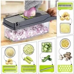 Luxe Groentesnijder Set - Multifunctionele Groentesnijder - Mandoline - Uiensnijder - Groentensnijder - Keukensnijder - Keukenmandoline 15 Delig -Merkloos Winkel 1198x1200 31