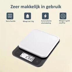 Keukenweegschaal Digitaal - Precisie Keuken Weegschaal - Tot 5 KG -Merkloos Winkel 1198x1200 53