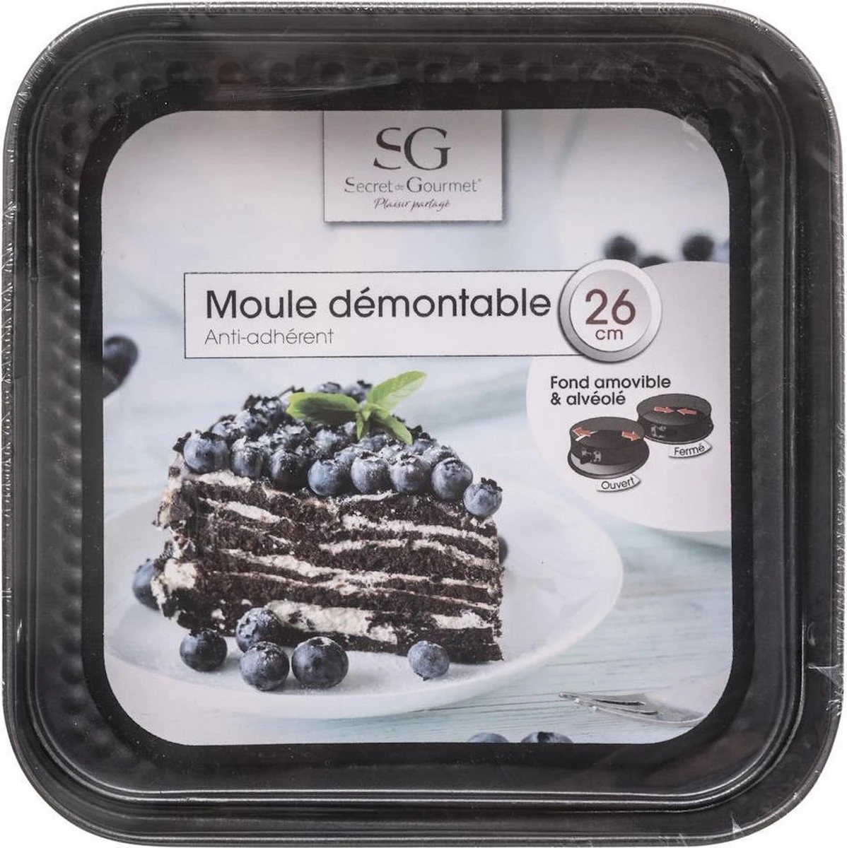 Merkloos Decopatent® Vierkante Springvorm Bakvorm - Ø26 Cm - Vierkant - Metaal - Bakvorm - Cakevorm - Taartvorm 5 Merkloos Decopatent® Vierkante Springvorm Bakvorm - Ø26 Cm - Vierkant - Metaal - Bakvorm - Cakevorm - Taartvorm - Afbeelding 5