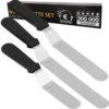 Chefarone Patisserie Set Van 3 - Glaceermes - Taart Spatel - Paletmes Taartschraper - Spatel Voor Taart - Vaatwasserbestendig