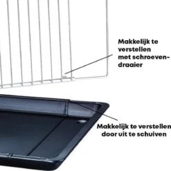 YUGN Oven Pakket – Universeel Rooster En Bakplaat Enorm Verstelbaar – Recept Voor Maken Van Heerlijke Gerechten - Met Gratis E-Book En Bakkwast -3 X 33 X 37-52 Cm 15 YUGN Oven Pakket – Universeel Rooster En Bakplaat Enorm Verstelbaar – Recept Voor Maken Van Heerlijke Gerechten - Met Gratis E-Book En Bakkwast -3 X 33 X 37-52 Cm -Merkloos Winkel 1198x1200 76