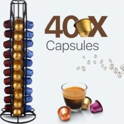 Merkloos Nespresso Capsulehouder - Capsulehouder Voor 40 Cups - Koffiecups Houder Zwart 360° Draaibaar - Anti Slip -Merkloos Winkel 1198x1200 87