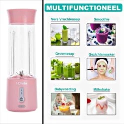 Draagbare Blender - Blender To Go - Portable Smoothie Blender - USB Oplaadbaar - 500 Ml - Roze - Mini Smoothie Maker - USB Oplaadbaar - Fresh Juice Maker - Portable Blender - Roze - Recepten Inbegrepen 15 Draagbare Blender - Blender To Go - Portable Smoothie Blender - USB Oplaadbaar - 500 Ml - Roze - Mini Smoothie Maker - USB Oplaadbaar - Fresh Juice Maker - Portable Blender - Roze - Recepten Inbegrepen -Merkloos Winkel 1198x1200 88