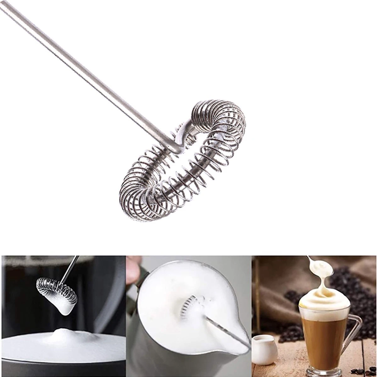 INTER-CAFFÈ® Elektrische Melkopschuimer - Handmatige Melkopschuimer - Melkschuimer - Roze - 1 Jaar Garantie 5 INTER-CAFFÈ® Elektrische Melkopschuimer - Handmatige Melkopschuimer - Melkschuimer - Roze - 1 Jaar Garantie - Afbeelding 5