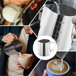 RoiCuisine® Melkopschuimkan - Met Thermometer - 350ml - Melkkannetje - Barista - RVS -Merkloos Winkel 1199x1200 30