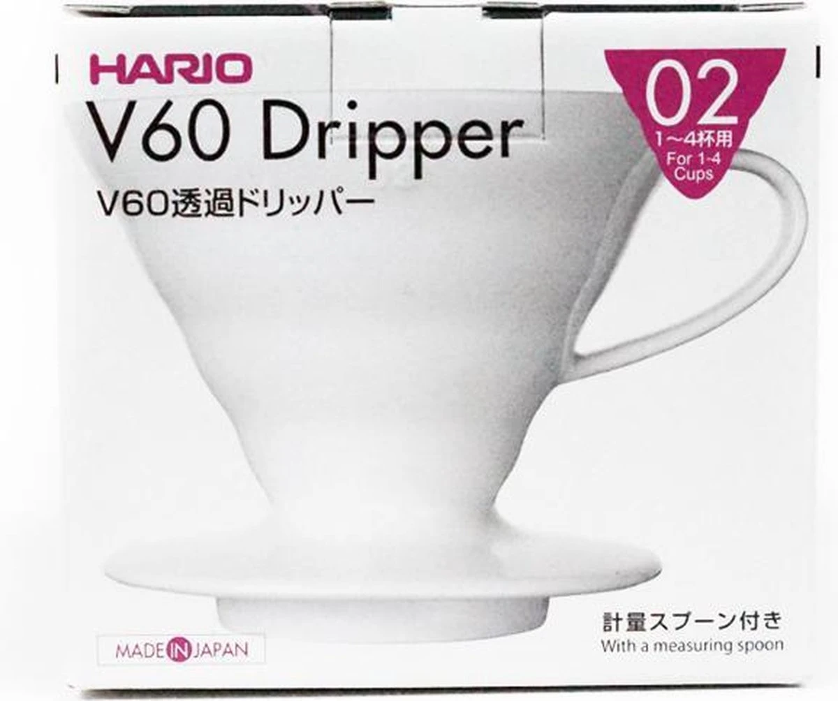 Hario Dripper V60-02 Keramiek - Wit 4 Hario Dripper V60-02 Keramiek - Wit - Afbeelding 4
