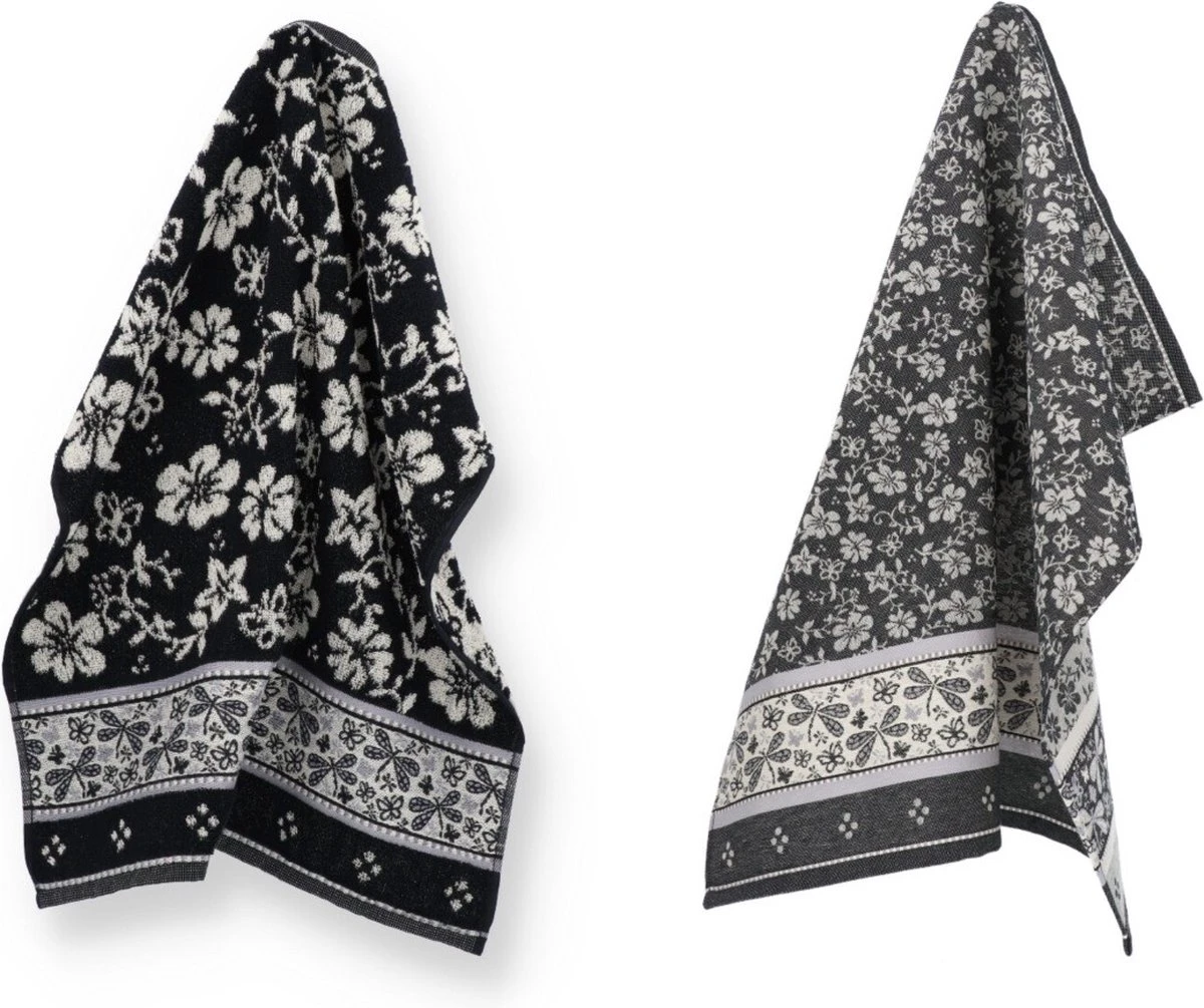 Luxe Keukendoek En Theedoek Dragonfly Zwart Van Bunzlau Castle | 100% Biologisch Katoen | Keukendoek 60x53cm En Theedoek 65x65cm 1 Luxe Keukendoek En Theedoek Dragonfly Zwart Van Bunzlau Castle | 100% Biologisch Katoen | Keukendoek 60x53cm En Theedoek 65x65cm