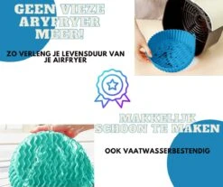 ElMaach Siliconen Bakje Geschikt Voor Airfryer ⌀ 20 - Bakpapier Alternatief - Accesoires - Bakvorm - Bakjes - XXL - Incl. E-Book 8 ElMaach Siliconen Bakje Geschikt Voor Airfryer ⌀ 20 - Bakpapier Alternatief - Accesoires - Bakvorm - Bakjes - XXL - Incl. E-Book -Merkloos Winkel 1200x1005 11