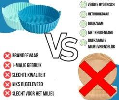 ElMaach Siliconen Bakje Geschikt Voor Airfryer ⌀ 20 - Bakpapier Alternatief - Accesoires - Bakvorm - Bakjes - XXL - Incl. E-Book 9 ElMaach Siliconen Bakje Geschikt Voor Airfryer ⌀ 20 - Bakpapier Alternatief - Accesoires - Bakvorm - Bakjes - XXL - Incl. E-Book -Merkloos Winkel 1200x1005 12