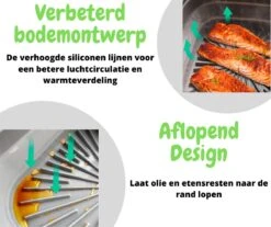 ElMaach Airfryer Siliconen Bakje - Airfryer Mandje - Herbruikbaar - Opvouwbaar - Bakpapier - Alternatief Wegwerpbakjes - Geschikt Voor Airfryer XL En XXL - 20.5cm -Merkloos Winkel 1200x1005 17