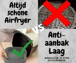 ElMaach Airfryer Siliconen Bakje Vierkant 20,5 Cm – Airfryer Accesoires – Heteluchtfriteuse Siliconen Bakvormen – Mandje Geschikt Voor Airfryer XXL – Bakpapier - Bakvorm - Incl. 2 Ovenwanten En GRATIS E-BOOK -Merkloos Winkel 1200x1005 21