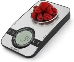 Brabantia Profile Keukenweegschaal - Rechthoekig - Met Kookwekker - RVS -Merkloos Winkel 1200x1005 7