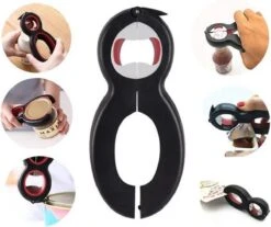 LOUZIR 6 In 1 Blikopener- Flesopener- Potopener- Deksel Opener- Gereedschap Om Doppen Van Flessen En Potten Te Verwijderen -Merkloos Winkel 1200x1006 9