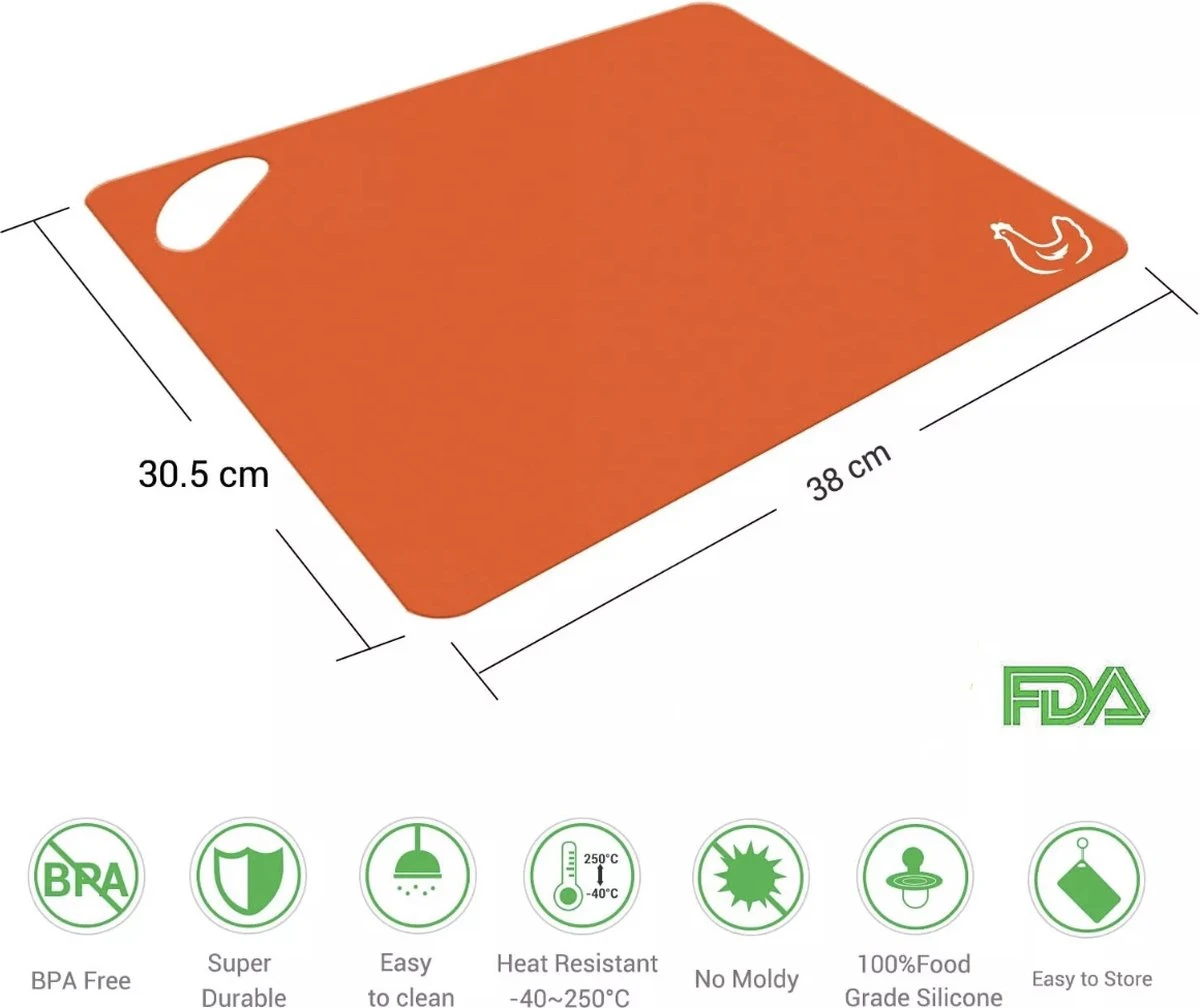 De Millennials Duurzame Snijplanken Set 6 Stuks - Rood - Blauw - Geel - Groen - Paars- Orange- Decoratie - Hittebestendig - Makkelijk Schoon - Herbruikbare - Keukenaccessoires - Cadeau- Vaatwasserbestendig - Koken - Vlees - Groenten - Vis - Brood 2 De Millennials Duurzame Snijplanken Set 6 Stuks - Rood - Blauw - Geel - Groen - Paars- Orange- Decoratie - Hittebestendig - Makkelijk Schoon - Herbruikbare - Keukenaccessoires - Cadeau- Vaatwasserbestendig - Koken - Vlees - Groenten - Vis - Brood - Afbeelding 2