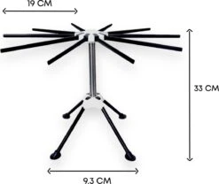 YUGN Pasta Droogrek RVS En Pastarek Inklapbaar - Pasta Droger Voor Oa Spaghetti En Is Vaatwasserbestendig - Met Gratis E-Book - Ruim 10 Armen Van 19 Cm En Hoogte Van 32cm - Cadeau Tip 19 YUGN Pasta Droogrek RVS En Pastarek Inklapbaar - Pasta Droger Voor Oa Spaghetti En Is Vaatwasserbestendig - Met Gratis E-Book - Ruim 10 Armen Van 19 Cm En Hoogte Van 32cm - Cadeau Tip -Merkloos Winkel 1200x1009 1