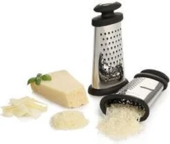 Boska Trio Formaggio - Tafelrasp Met 3 Raspmethodes - Multifunctioneel - Zilver/Zwart -Merkloos Winkel 1200x1013 4