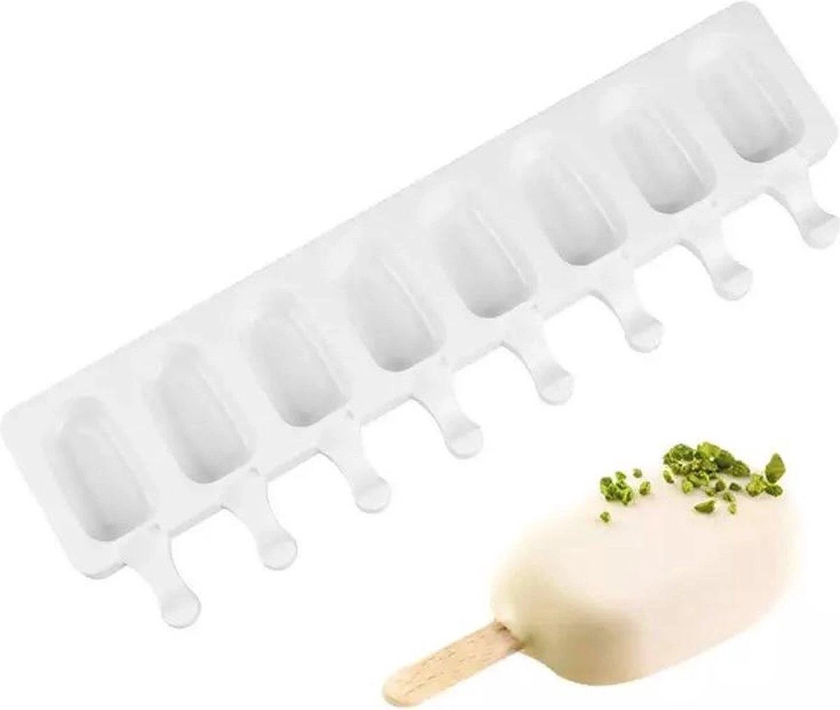 Bakvorm Siliconen Maat S (8x Ijsvormen) | Ijsvorm Magnum | Cake Mall | ICE MALL | Bakvormen | Waterijs Maker | Chocolade Vorm 2 Bakvorm Siliconen Maat S (8x Ijsvormen) | Ijsvorm Magnum | Cake Mall | ICE MALL | Bakvormen | Waterijs Maker | Chocolade Vorm - Afbeelding 2