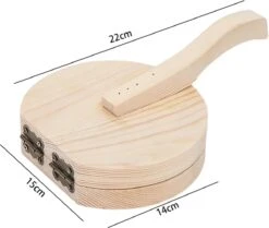 Tortilla Maker – Houten Noedel Pers - Burrito - Taco’s - Wrap - Dumplings - Taartbodem - Deeg - Eten - Hout -Merkloos Winkel 1200x1014 12