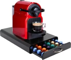 Luxe Capsule Houder Met Lade - Espresso Koffie Pad En Cups Houder - 60 Capsules