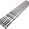 Krumble Barbecue Spiezen Set Van 6 / RVS Spiezenset Van 45cm Lengte / 6 Stuks Vleespennen Voor Vlees En Groente - RVS