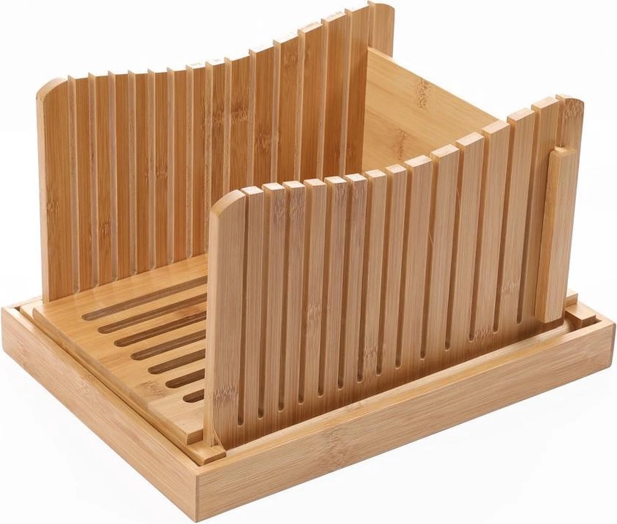 Merkloos Decopatent® Broodsnijder Bamboe - Hulpmiddel Voor Brood Snijden - Broodplank - Kruimelvanger 5 Merkloos Decopatent® Broodsnijder Bamboe - Hulpmiddel Voor Brood Snijden - Broodplank - Kruimelvanger - Afbeelding 5