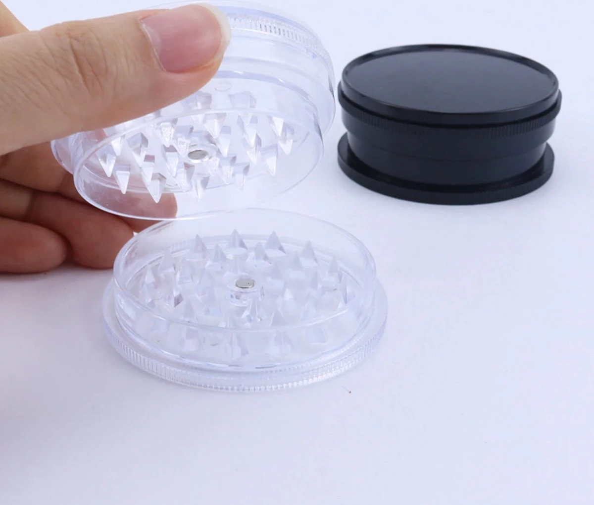 Grinder - Kruiden - Crusher - Plastic - Groen 6 Grinder - Kruiden - Crusher - Plastic - Groen - Afbeelding 6