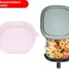 Consumerce® Siliconen AirFryer Mandje Roze Small (16cm) – AirFryer Accesoires – AirFryer Bakjes Siliconen – AirFryer Siliconen Bakje – AirFryer Bakpapier Siliconen – AirFryer Bakje – AirFryer Bakvorm Siliconen – Heteluchtfriteuse