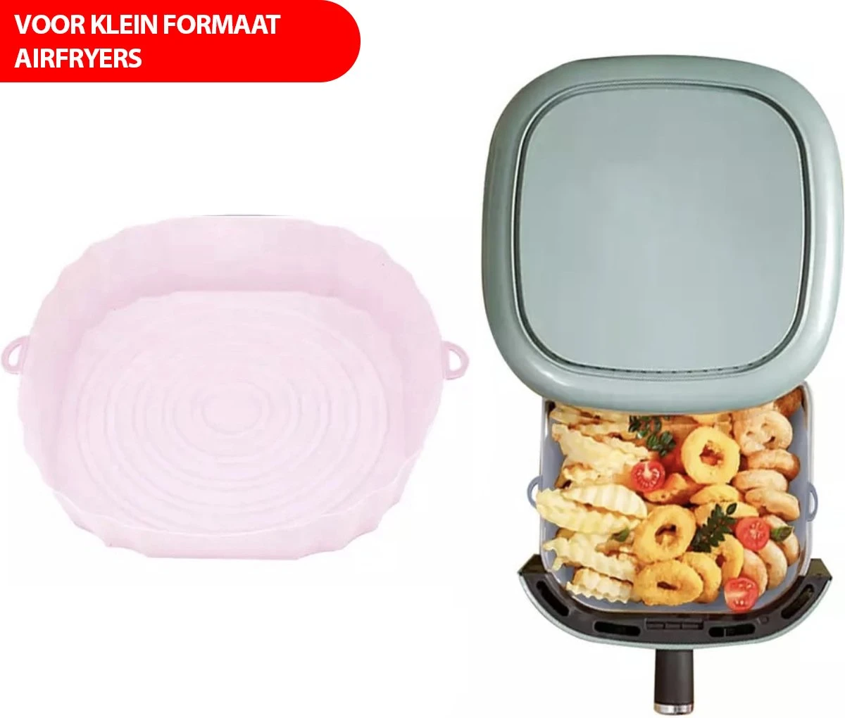Consumerce® Siliconen AirFryer Mandje Roze Small (16cm) – AirFryer Accesoires – AirFryer Bakjes Siliconen – AirFryer Siliconen Bakje – AirFryer Bakpapier Siliconen – AirFryer Bakje – AirFryer Bakvorm Siliconen – Heteluchtfriteuse 1 Consumerce® Siliconen AirFryer Mandje Roze Small (16cm) – AirFryer Accesoires – AirFryer Bakjes Siliconen – AirFryer Siliconen Bakje – AirFryer Bakpapier Siliconen – AirFryer Bakje – AirFryer Bakvorm Siliconen – Heteluchtfriteuse