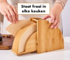 Koffiefilterhouder - Filterzakjeshouder Koffie - Koffiefilterhouder Hout - Elegant Design - Duurzaam -Merkloos Winkel 1200x1026 10