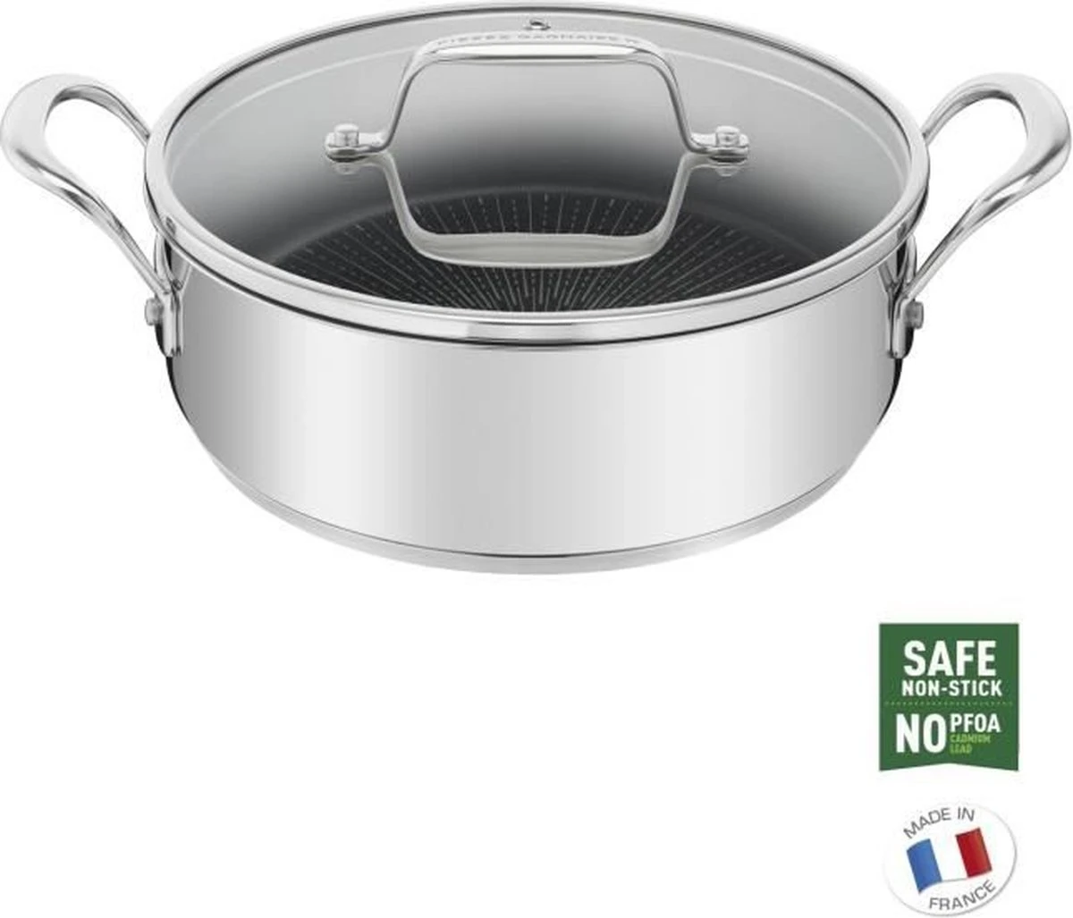 Tefal Pierre Gagnaire Sauteerpan - Ø 26 Cm + Deksel 6 Tefal Pierre Gagnaire Sauteerpan - Ø 26 Cm + Deksel - Afbeelding 6