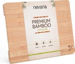 Snijplank Van Bamboe Met Sapgeul - Cutting Board - Hakblok - Groot Formaat - Luxe Design - Hout - 37x25x2cm