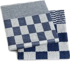 Droomtexiel® Horeca Kwaliteit Katoenen Theedoeken & Keukendoeken Set - 6x Theedoeken + 6x Keukendoeken - Blauw Wit - -Merkloos Winkel 1200x1035 1