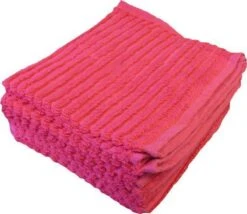 Merkloos Vaatdoeken Suus - Vaatdoek 30 X 30 Cm - Roze - 6 Stuks