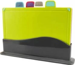 Merkloos Snijplanken Set Met Houder - Kunststof - Vaatwasserbestendig - Set Met 4 Kleuren Snijplanken -Merkloos Winkel 1200x1043 8