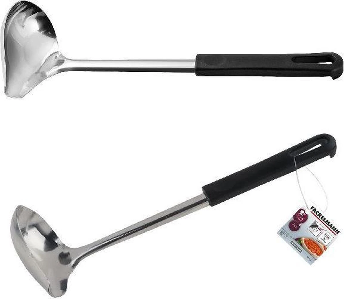 Fackelmann Sauslepel 26 Cm Zwart PP/RVS 3 Fackelmann Sauslepel 26 Cm Zwart PP/RVS - Afbeelding 3