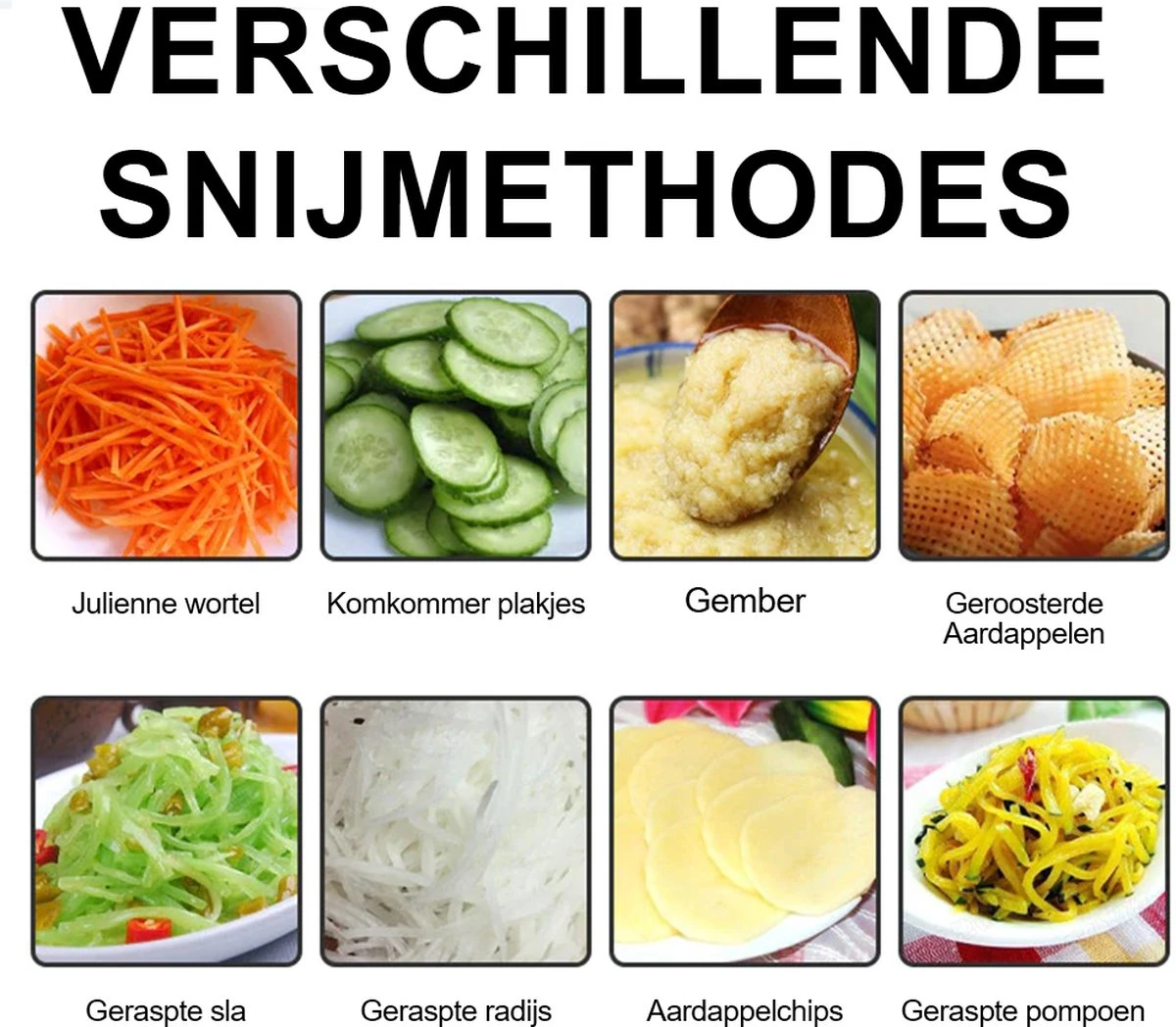 KitchenPrince Multifunctionele Groentesnijder - Mandoline Slicer Dicer - Groentesnijder - Uiensnijder - Fruitsnijder - Keukensnijder - Persen - Mandoline Keukensnijder - Fruitperser - Appelsnijder - Rasp 2 KitchenPrince Multifunctionele Groentesnijder - Mandoline Slicer Dicer - Groentesnijder - Uiensnijder - Fruitsnijder - Keukensnijder - Persen - Mandoline Keukensnijder - Fruitperser - Appelsnijder - Rasp - Afbeelding 2